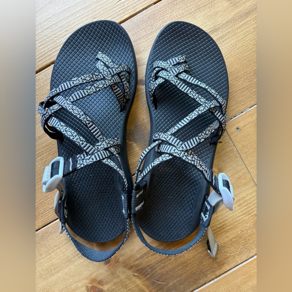 Chacos Women’s Black and White Strappy Sandals